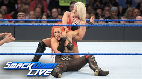 Becky Lynch Vs Alexa Bliss Smackdown Live Aug 23 2016 Youtube