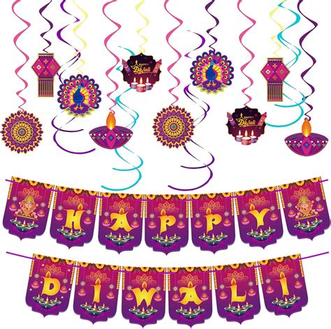 Amazon Diwali Decorations Happy Diwali Banner Decorations For