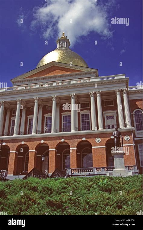 State House Boston Massachusetts New England Usa Designed By