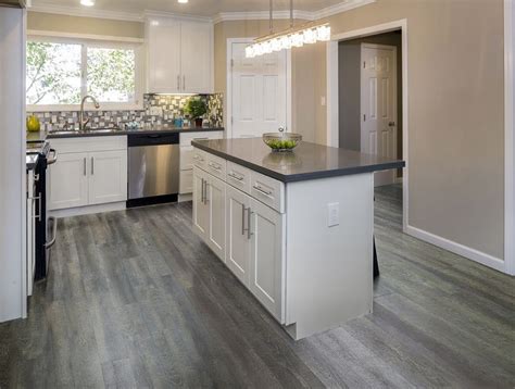 Grey Vinyl Flooring Kitchen - Flooring Images