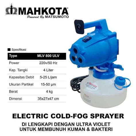 jual mesin semprot disinfektan mesin fogging listrik electric cold