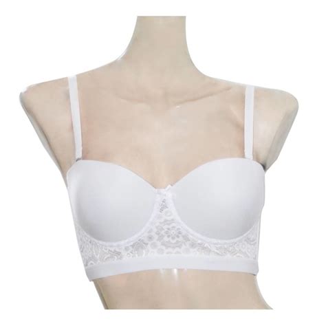 Brasier Bras Jade Talla C Strapless Peto Corto Blanco Walmart