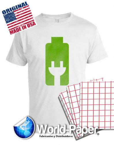 Inkjet Heat Transfer Paper Red Grid Light Color Tshirts X