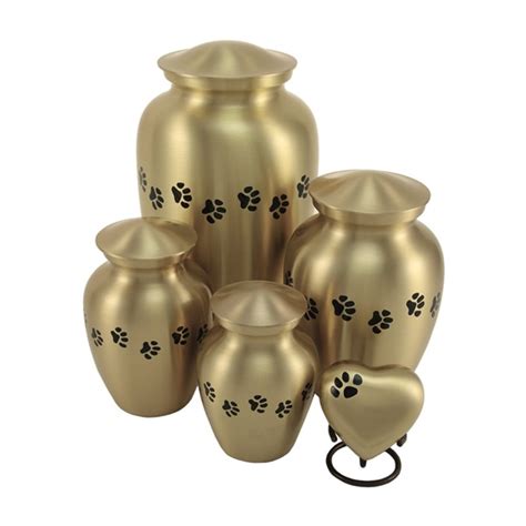 Classic Paw Brass Urn Radiant Heart After Care For Pets