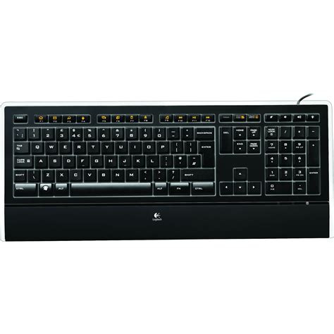 Logitech K740 Illuminated Keyboard Classic Black Usb Novatech