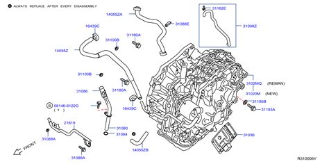 Nissan Rogue Hatchback Sl Premium Engine Coolant Hose