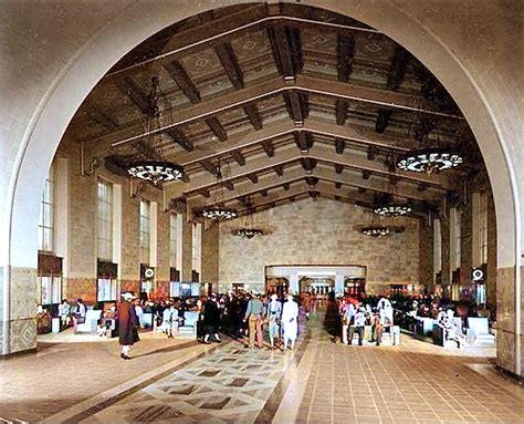 Main Concourse Waiting Room At Union Station Downtown Los Angeles 1939