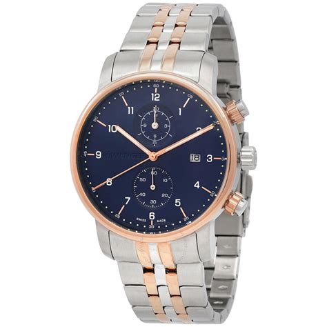 Wenger Urban Classic Chronograph Quartz Blue Dial Men's Watch 01.1743. ...
