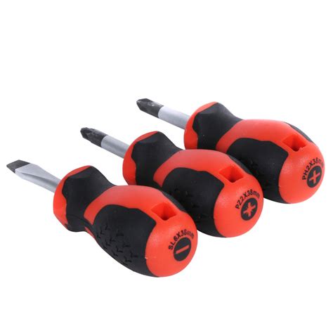 Minotaur Stubby Screwdriver Set Toolstation