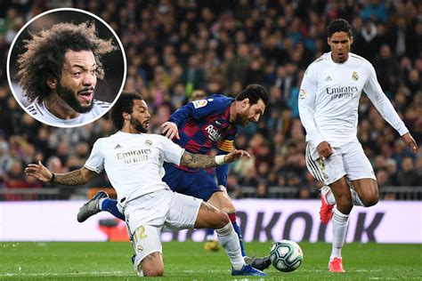 Watch as Real Madrid star Marcelo makes last-ditch tackle to stop Messi ...