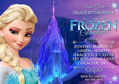 Using Frozen Theme for Girl’s Party Invitations