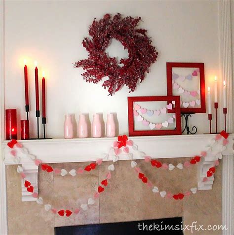 Beautiful Valentine S Day Mantel Decorations The Crafting Nook