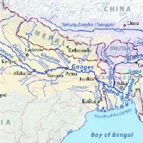 River Ganga In India Map - Best Map of Middle Earth