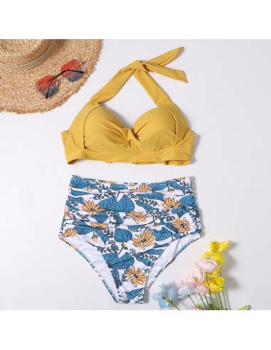 Bikini Str J K Pielowy Wysoki Klasyk Na Szyj