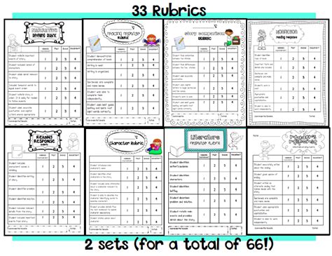 Reading Response Rubrics And Prompts Pack Freebie Too Sarahs