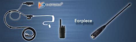 Ks K Storm Covert Acoustic Tube Walkie Talkie Earpiece Surveillance Headset With Mic