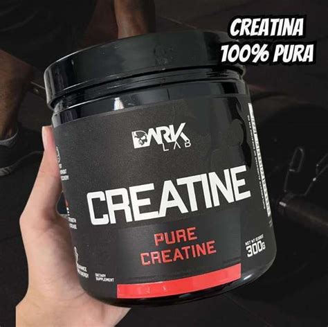 Creatina Pura 100 Monohidratada 300g Dark Lab Serve 100 Doses Mais