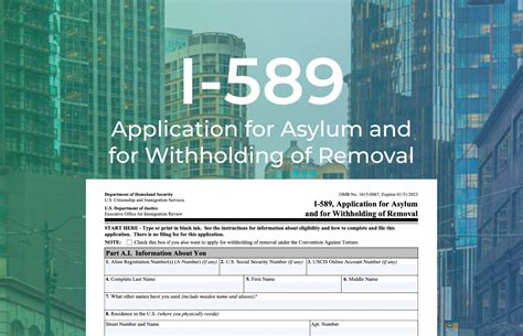 Form I 589 Application For Asylum And For Withholding Of Removal