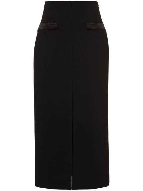 Miu Miu Mid Length Pencil Skirt Farfetch