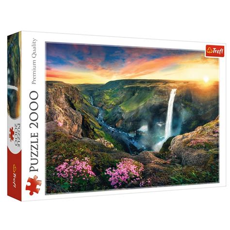 Puzzle 2000 pièces Cascade de Haifoss Islande Trefl BCD