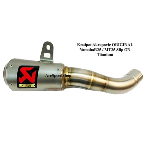 Jual Knalpot Akrapovic Original R25 SlipOn Shopee Indonesia