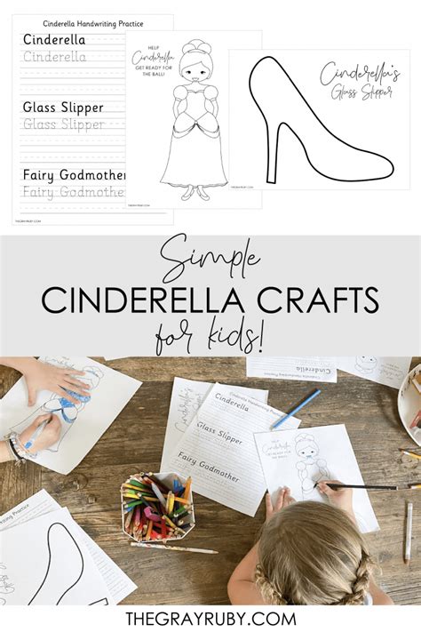 Simple Cinderella Crafts For Kids With The Blinks