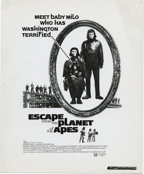 ESCAPE FROM THE PLANET OF THE APES 1971 poster artwork | #1728201804