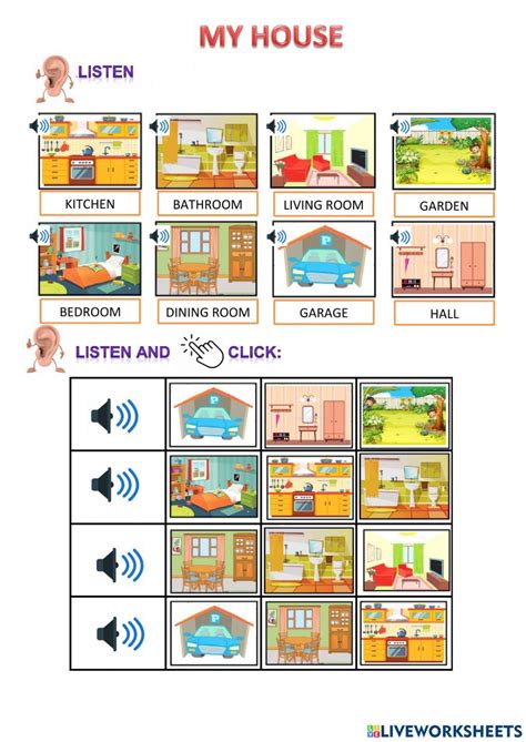 House Vocabulary Free Worksheet Vocabulary Activities Worksheets