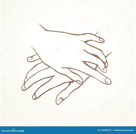 Relaxed Hand. Vector Drawing | CartoonDealer.com #160313274