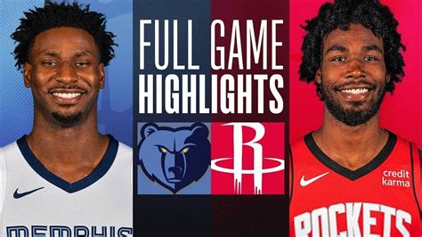 Houston Rockets Vs Memphis Grizzlies Full Game Highlights Dec 13