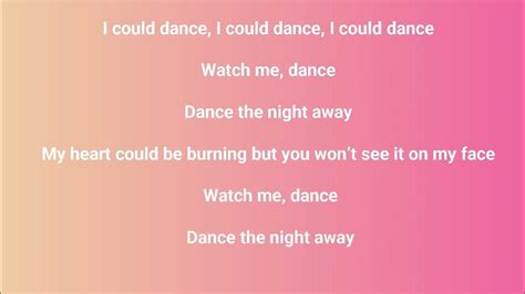 Dua Lipa Dance The Night Lyrics Youtube