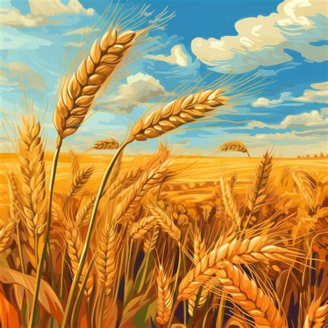 Premium Ai Image Wheat Field