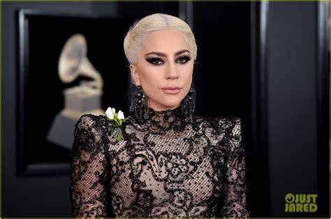 Lady Gaga Rocks A Long Dress Long Braid White Roses At Grammys