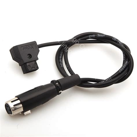 UC9561 D Tap Male To Female 4 Pin XLR Cable For Power Supply Battery