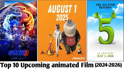 Top 10 Upcoming Animated Movies 2024 To 2026 Upcoming Animated Movies 2024 Youtube