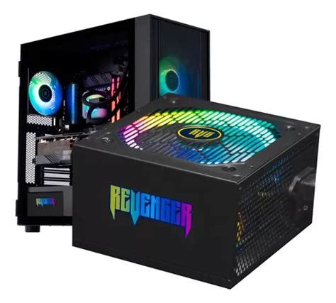 Fonte Atx 650w 80 Plus Bronze Pfc Ativo Led Rgb Revenger Frete grátis