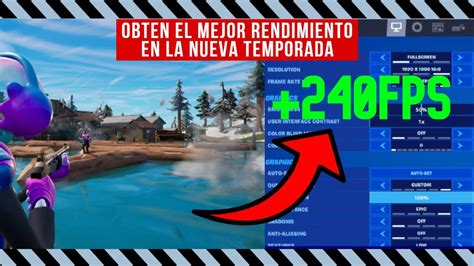 Ajustes gráficos de Fortnite los mejores settings del Capitulo 3 YouTube