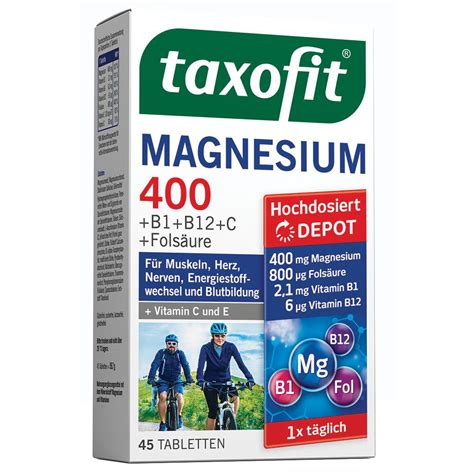 Taxofit Magnesium B Kompl Fols Vit C E Depot Tabletten