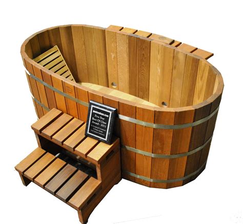 Japanese Wood Ofuro Tub with electric heater | CedarTubsDirect