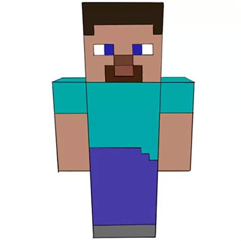 How To Draw Steve From Minecraft Easy Drawing Art