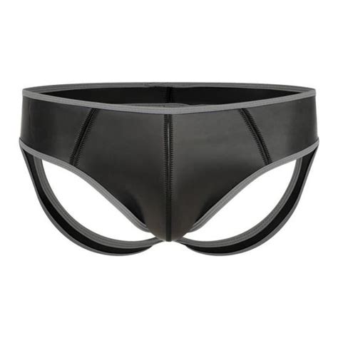 IEFIEL String Ouvert Homme Sexy Hot Sous Vêtements Jockstrap Gay Fesse Nu Lingerie de Nuit