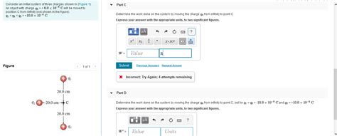 Solved Consider An Initial System Of Three Charges Shown In Chegg