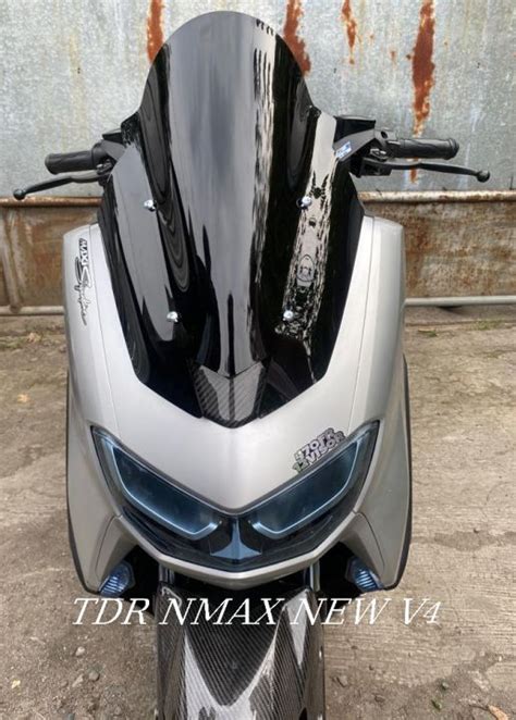 Windshield Nmax All New Tdr Mini Sporty Tipe V Tebal Mili Visor V