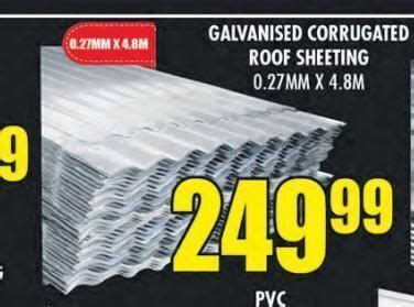 Galvanised Corrugated Roof Sheeting Offer At Boxer Build