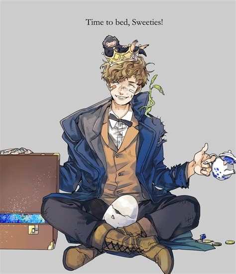 Newt Scamander Niffler Fantastic Beasts Fantastic Beasts Fanart