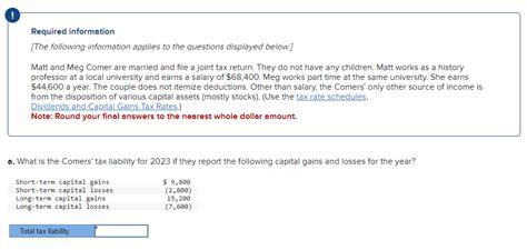 Solved B What Is The Comers Tax Liability For If They Chegg