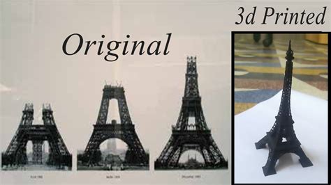 My D Printed Eiffel Tower Youtube