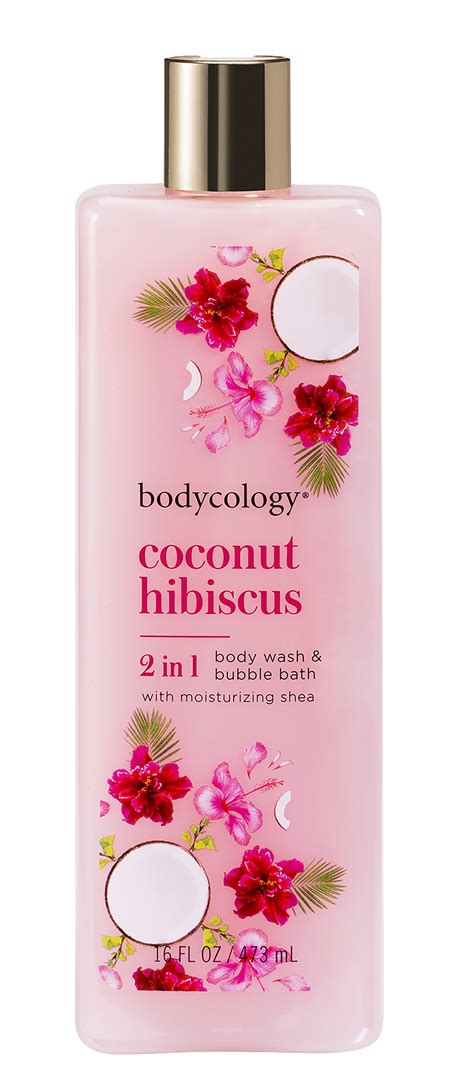 Bodycology Coconut Hibiscus 2 In 1 Moisturizing Body Wash And Bubble Bath 16 Fl Oz Walmart