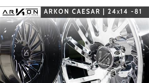 ARKON Caesar 24x14 Gloss Black Milled YouTube