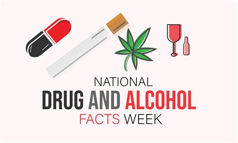 National Drug And Alcohol Facts Week Background Banner Card Poster